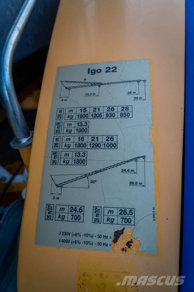 Potain Igo 22 Isetõusvad kraanad