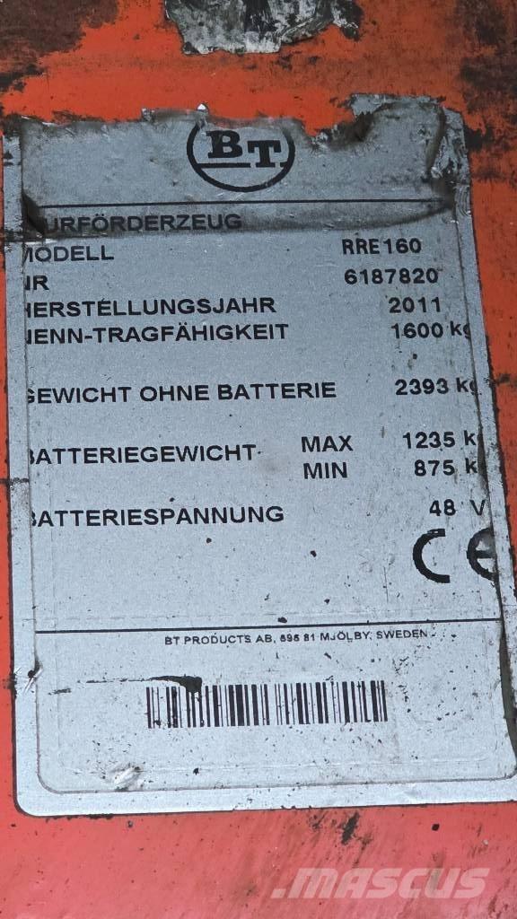 BT RR E 160 Lükandmastiga tõstukid