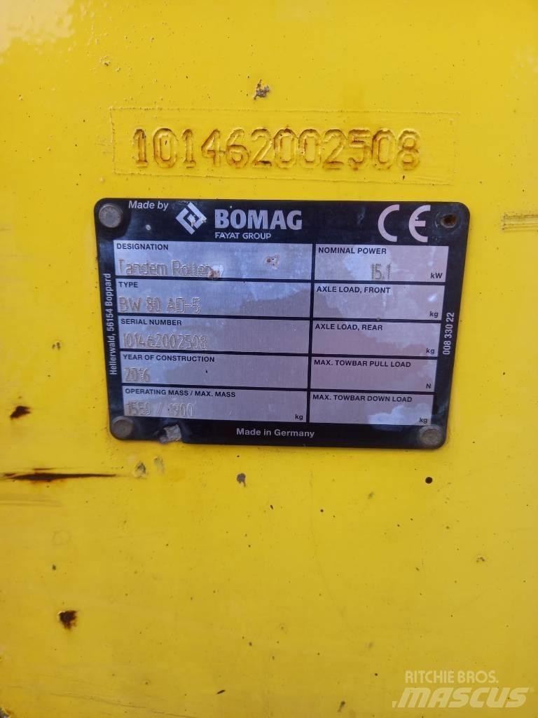 Bomag BW 80 AD-5 Tandemrullid
