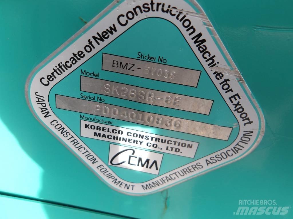 Kobelco SK 28 SR Miniekskavaatorid < 7 t