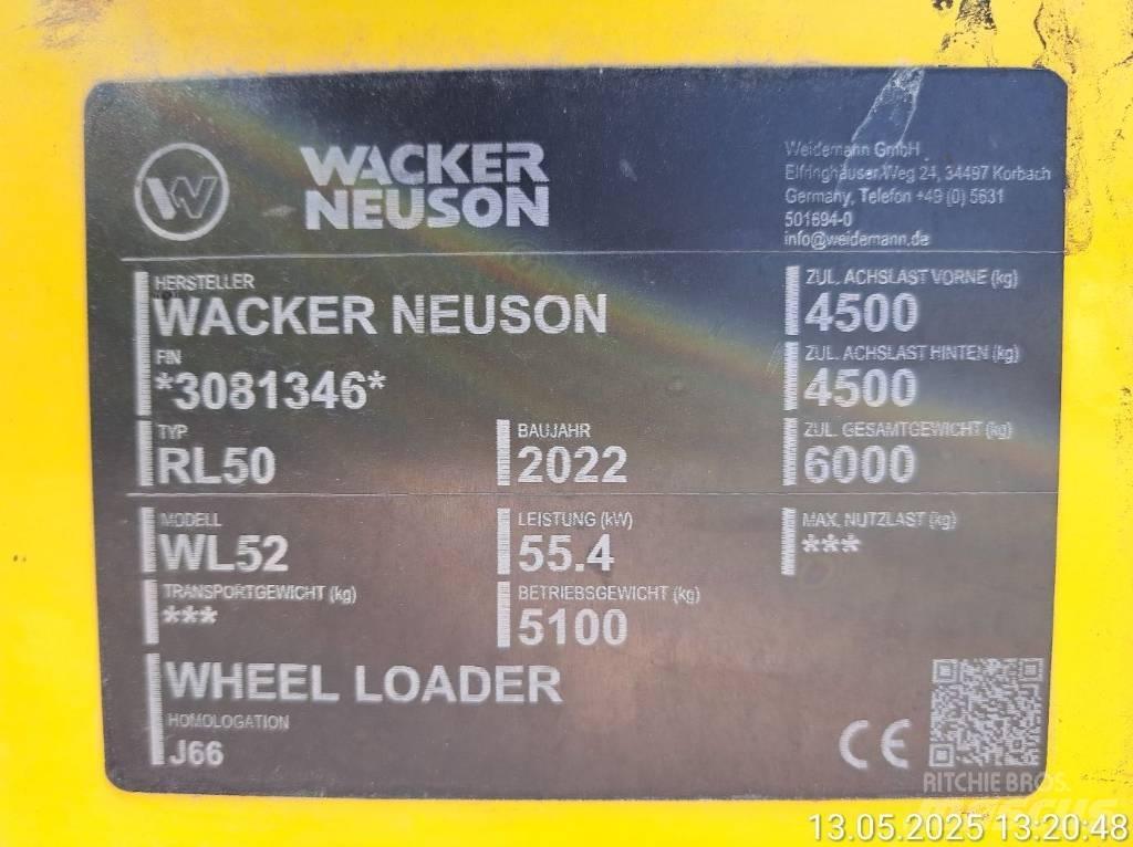 Wacker Neuson WL52 Rataslaadurid