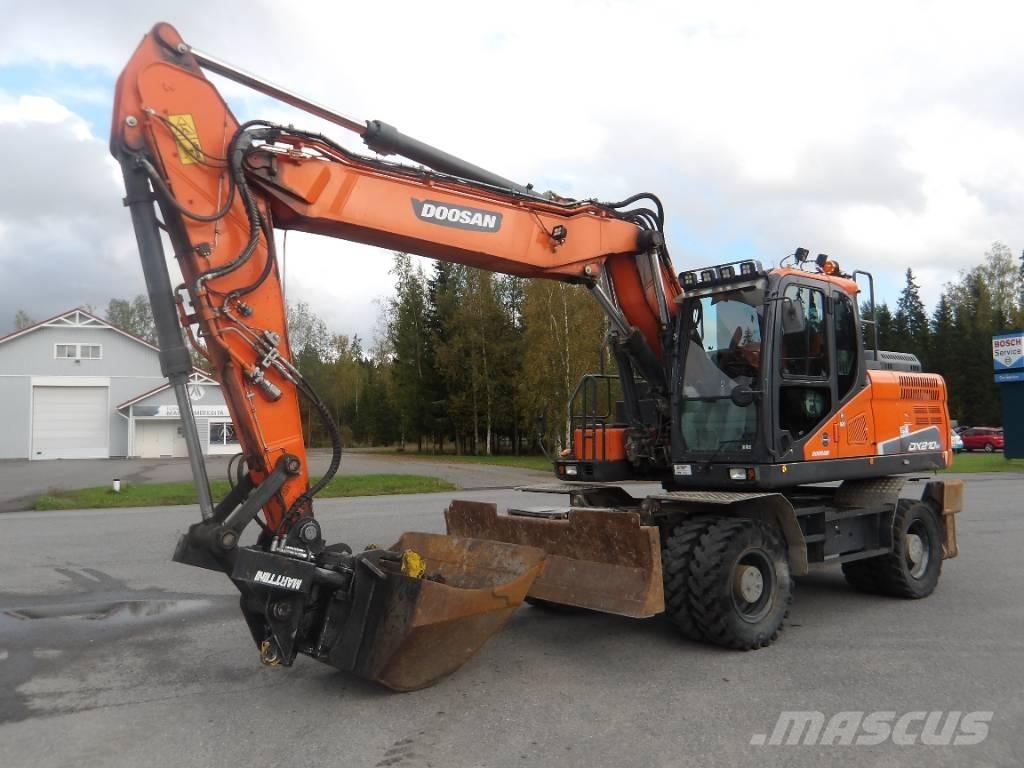Doosan DX 210 WE Ratasekskavaatorid
