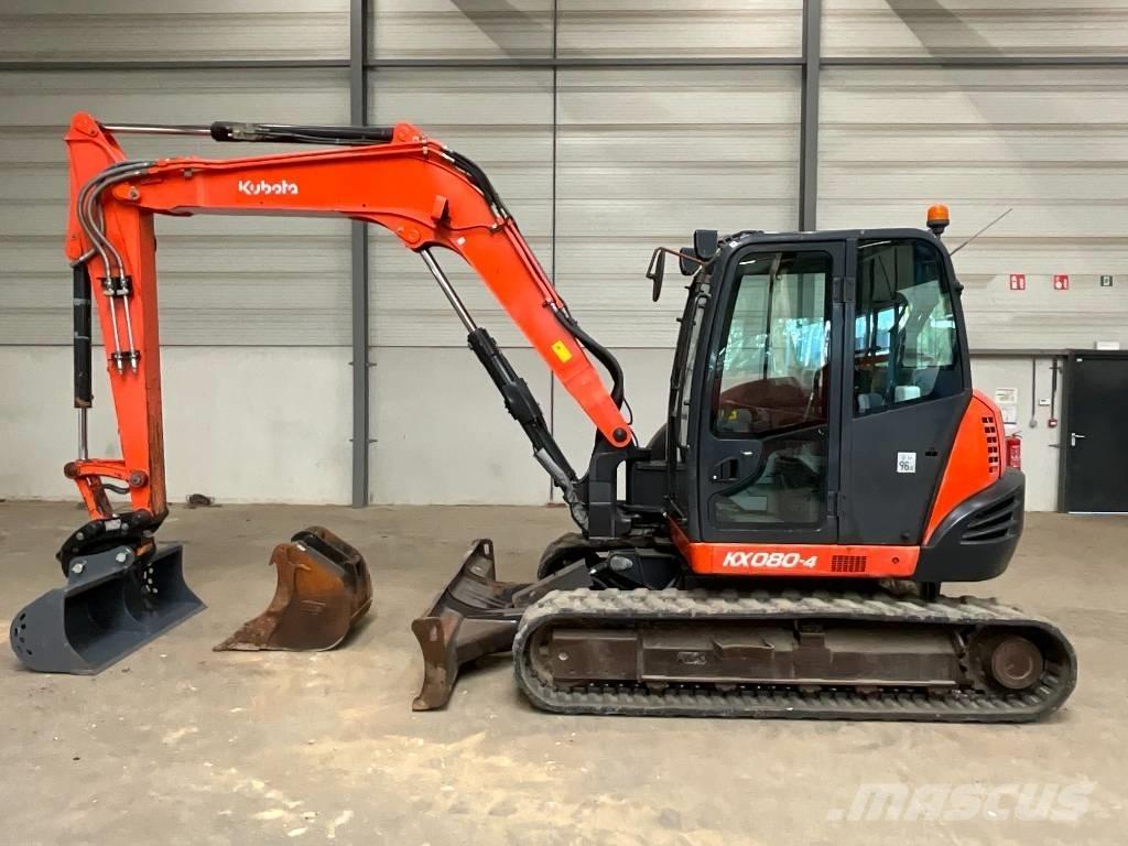 Kubota KX 080-4 Väikeekskavaatorid 7t-12t