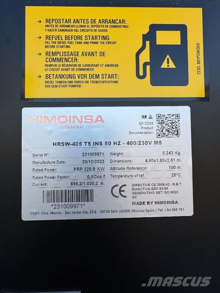 Himoinsa 405 Kva Diiselgeneraatorid