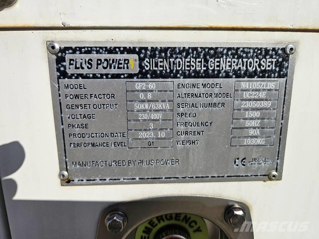Plus Power GF2-60 Diiselgeneraatorid