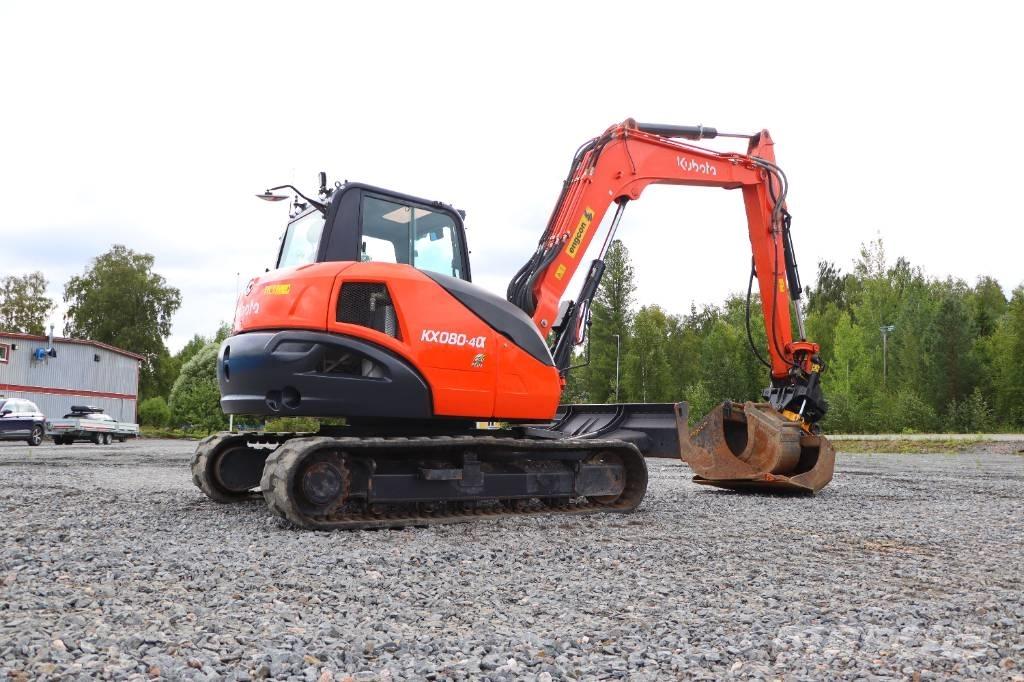Kubota KX080-4a Väikeekskavaatorid 7t-12t