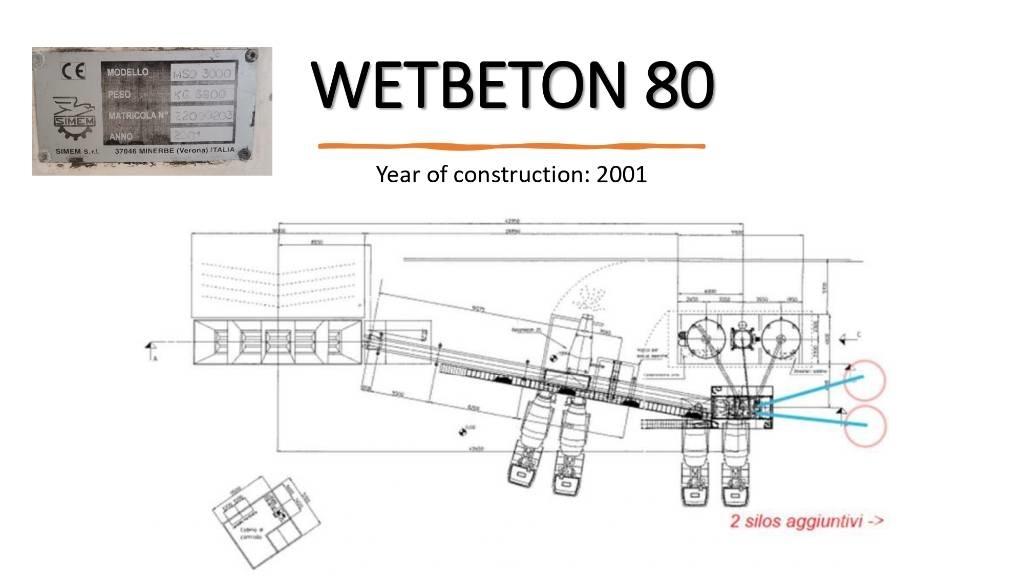  SIMEM WETBETON 80 Betoonitehased
