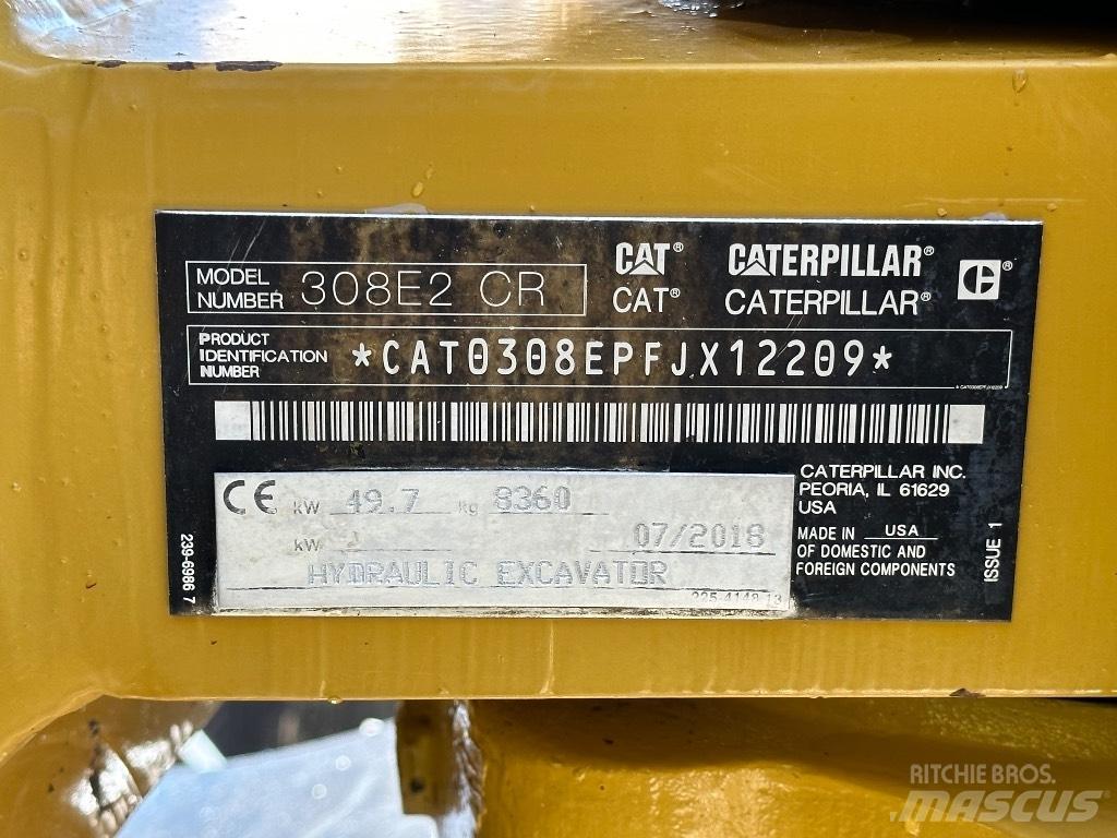 CAT 308 E2 CR Väikeekskavaatorid 7t-12t