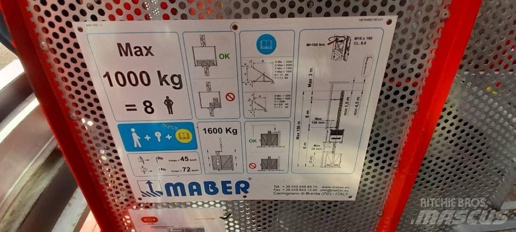  MABER MB A 800 Telfrid, vintsid ja materjaliliftid