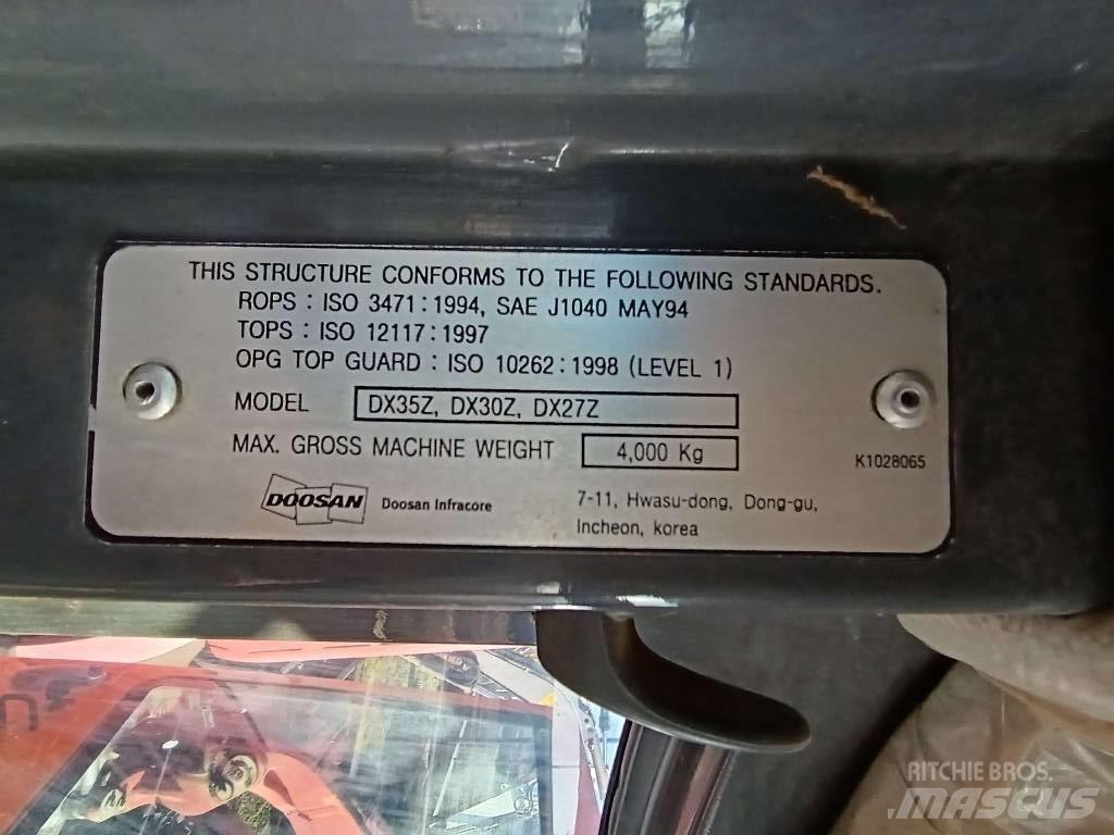 Doosan DX 30 Z Miniekskavaatorid < 7 t