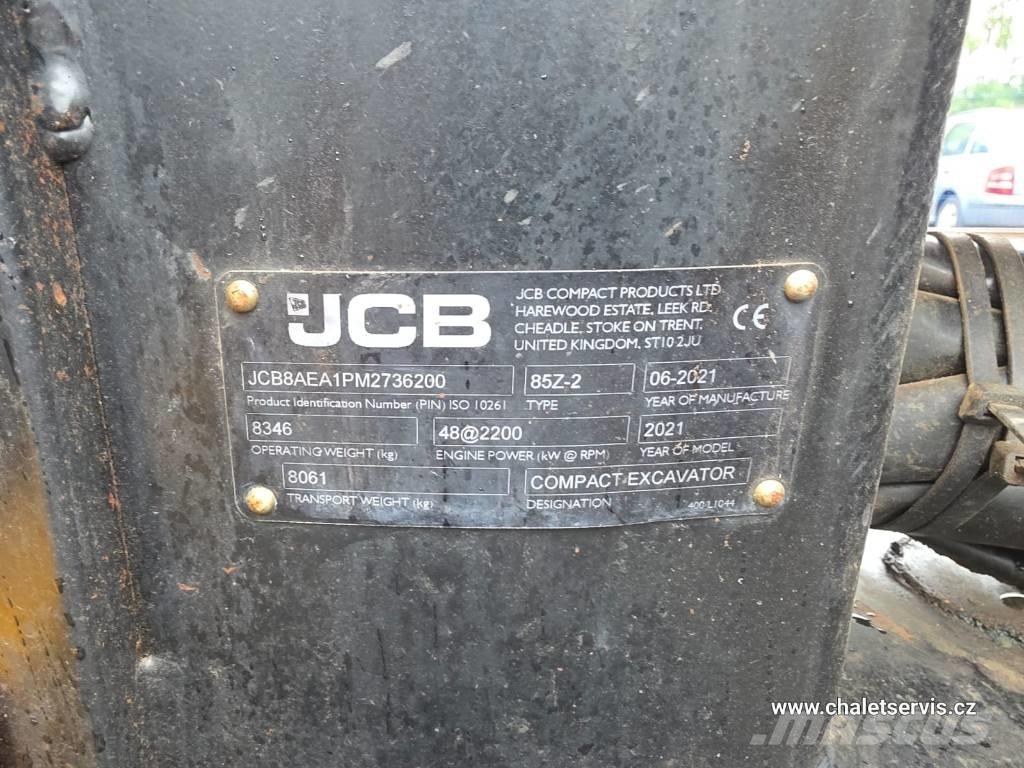 JCB 85 Z-2 Väikeekskavaatorid 7t-12t