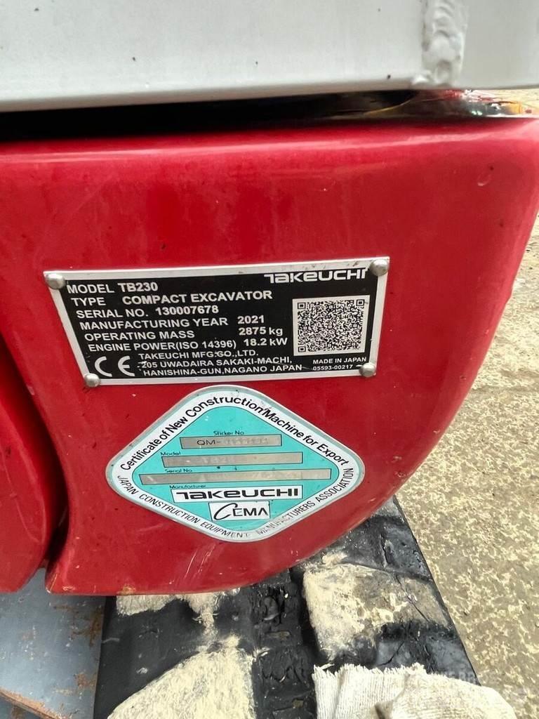 Takeuchi TB230 V3 Miniekskavaatorid < 7 t