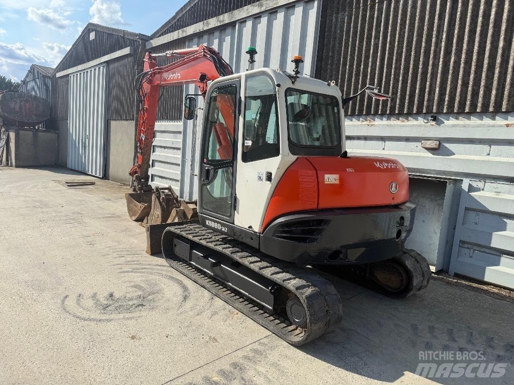 Kubota KX 080 Väikeekskavaatorid 7t-12t