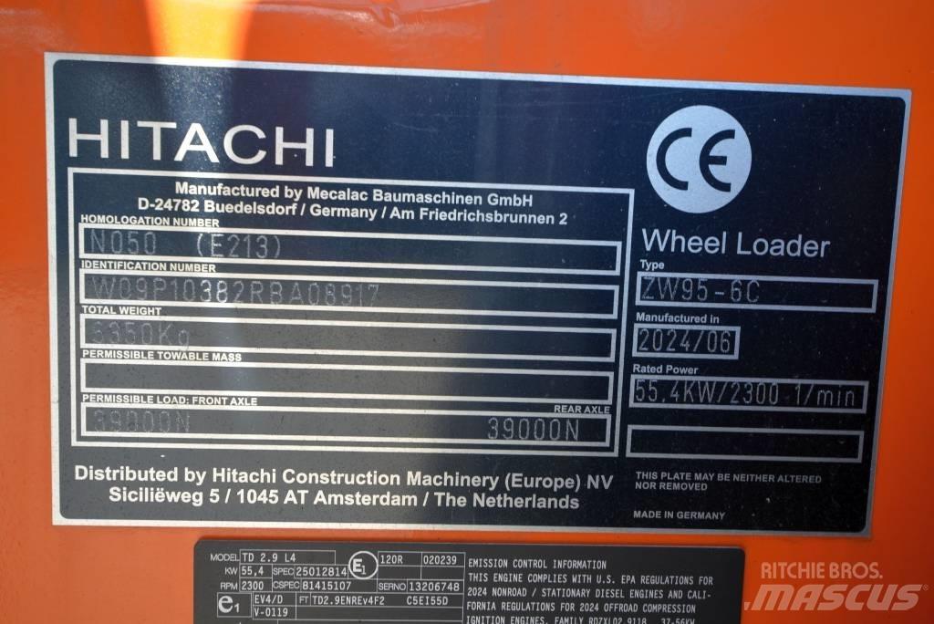 Hitachi ZW 95-6 C Rataslaadurid