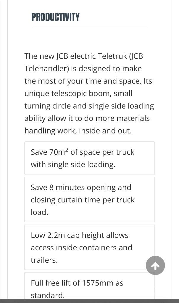 JCB 30-19 E Elektritõstukid