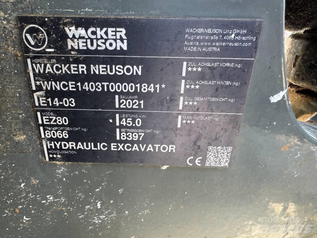Wacker Neuson EZ80 Roomikekskavaatorid