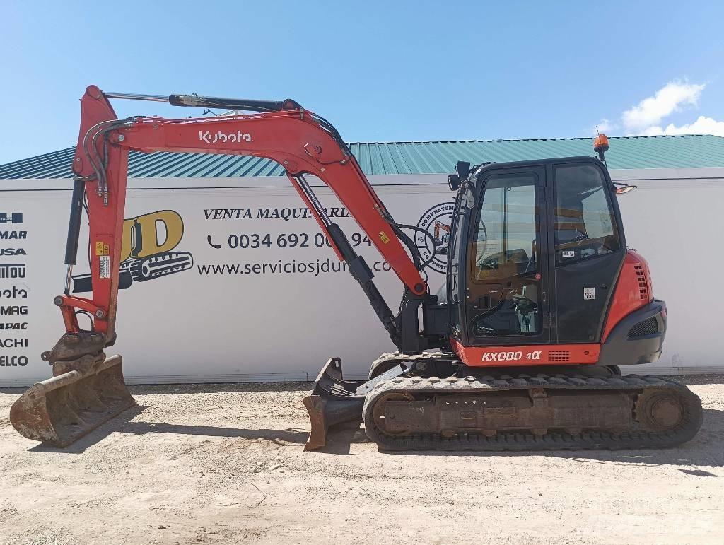 Kubota KX080-4a Metsaekskavaatorid