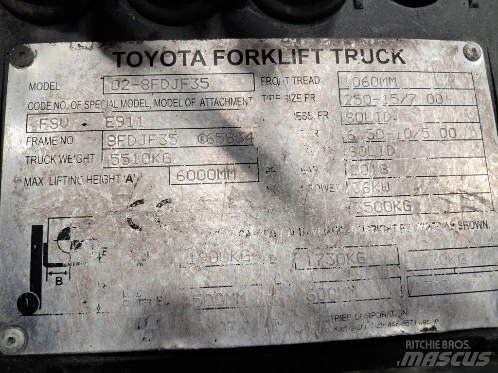 Toyota 02-8FDJF35 Diiseltõstukid