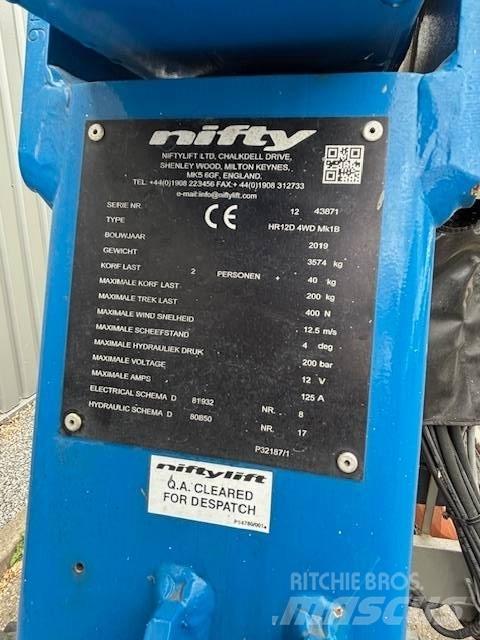 Niftylift HR12 D Iseliikuvad poomtõstukid