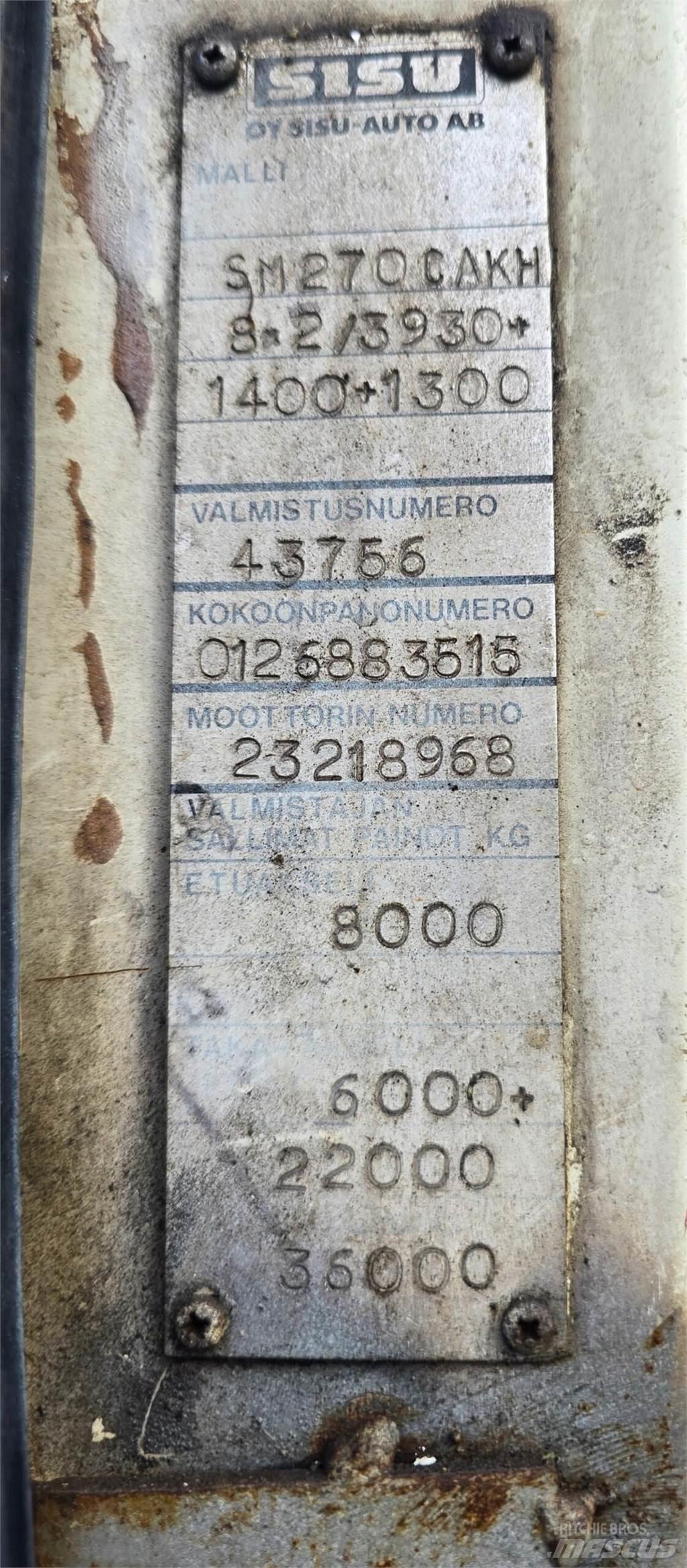 Sisu Sm 270 8X2 Metsamasinate veokid