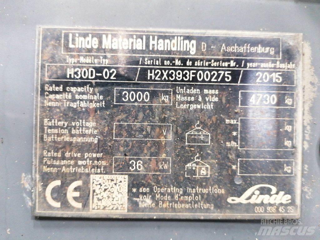 Linde H30D-02 Diiseltõstukid