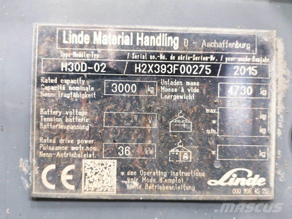 Linde H30D-02 Diiseltõstukid