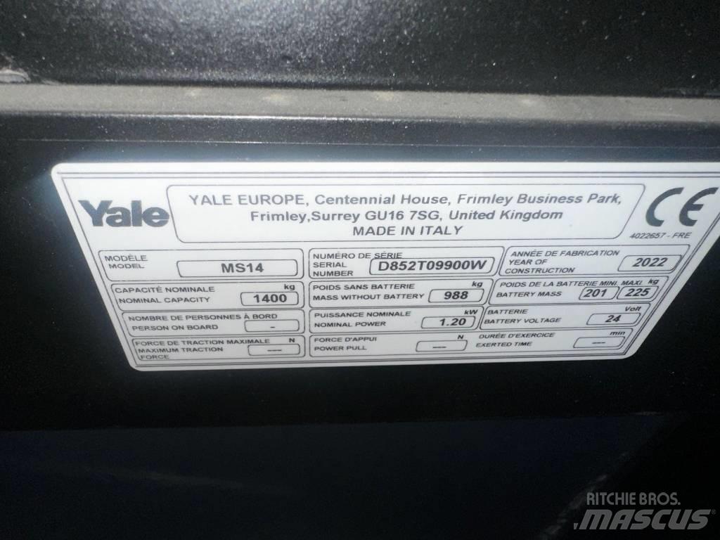 Yale MS 14 AC Järelkäidavad virnastajad