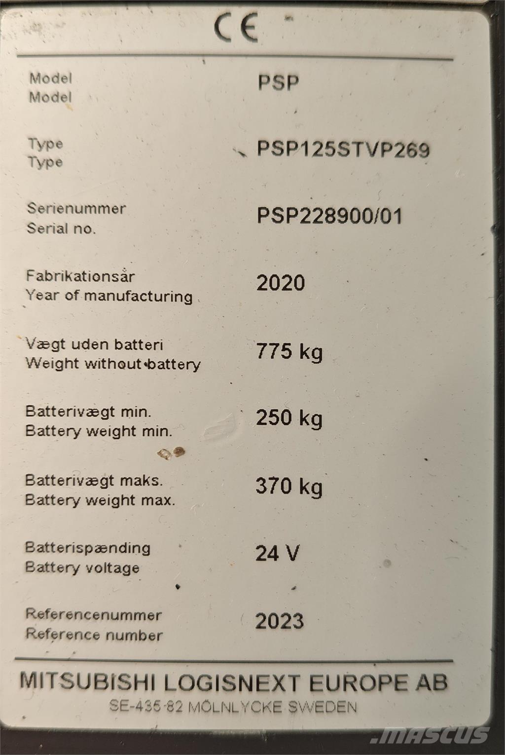 Atlet PSP125 Platvormiga virnastajad