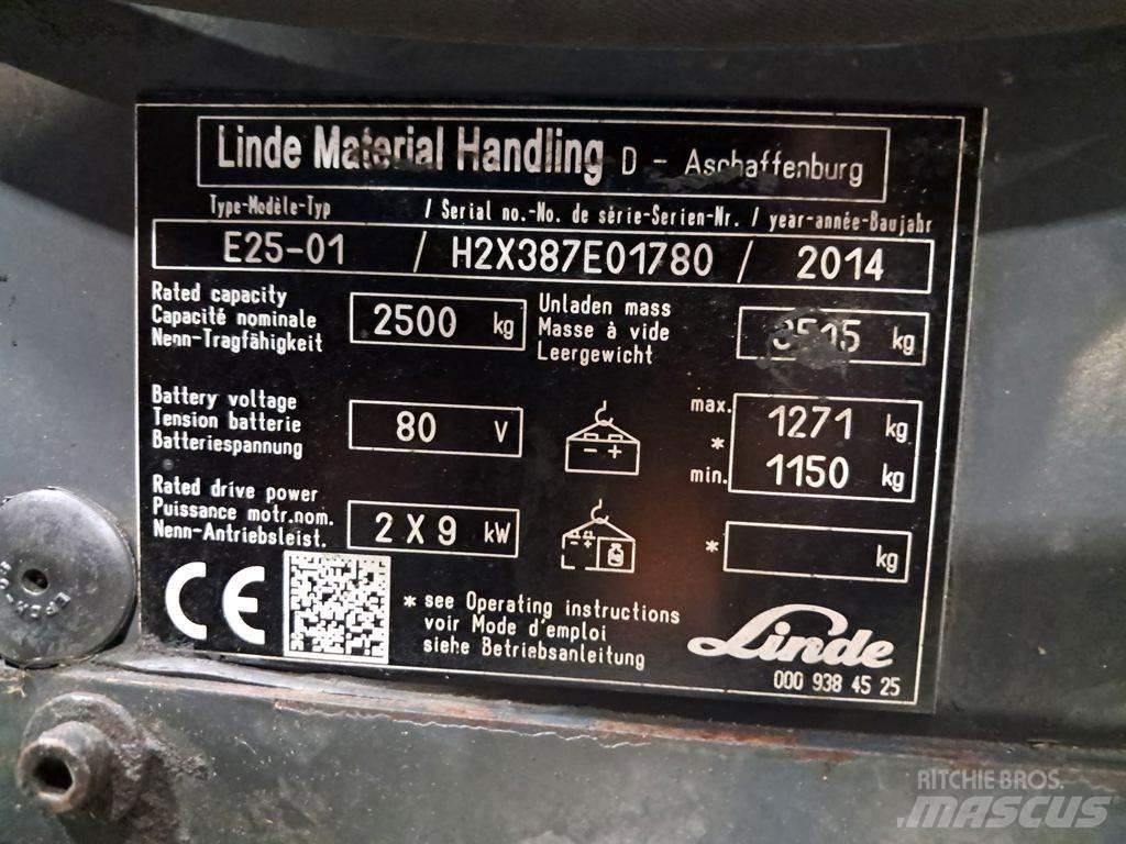 Linde E25-01 Elektritõstukid