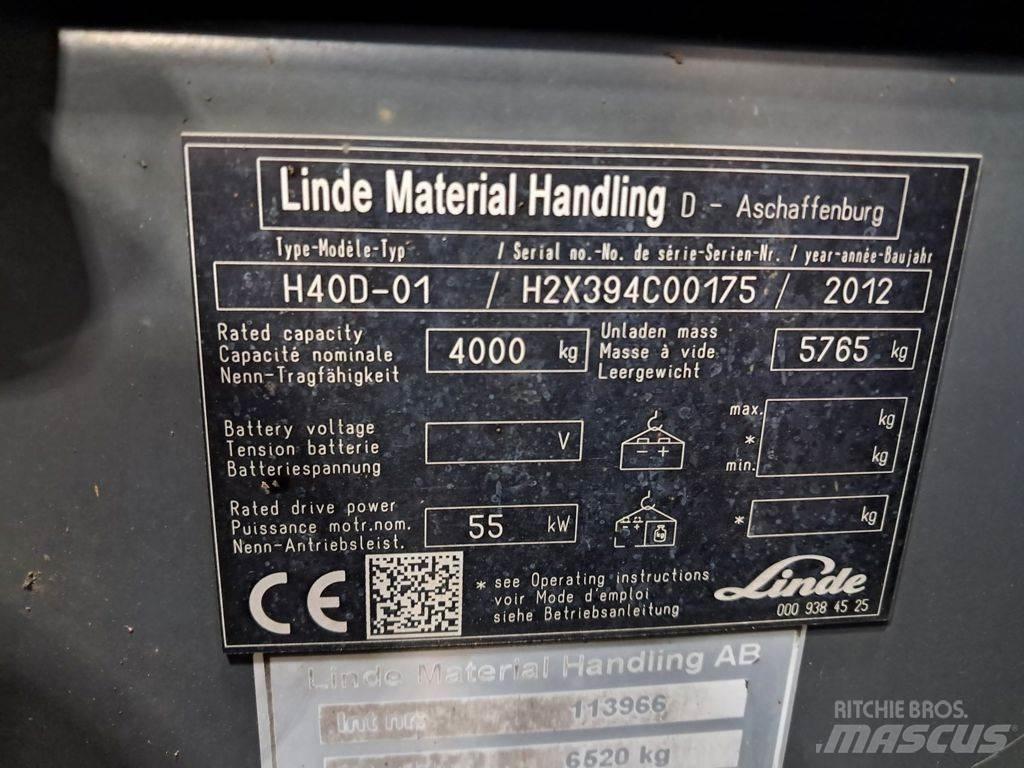 Linde H40D-01 Diiseltõstukid