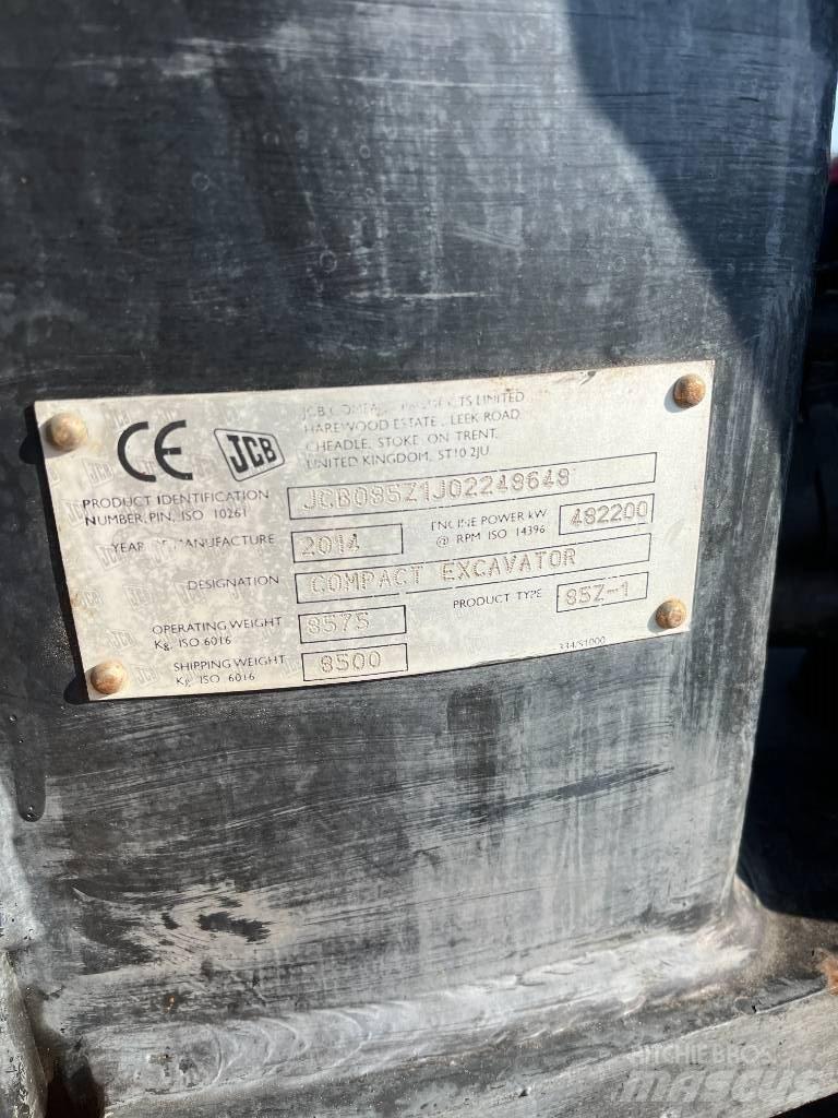 JCB 85 Z-1 ECO Väikeekskavaatorid 7t-12t