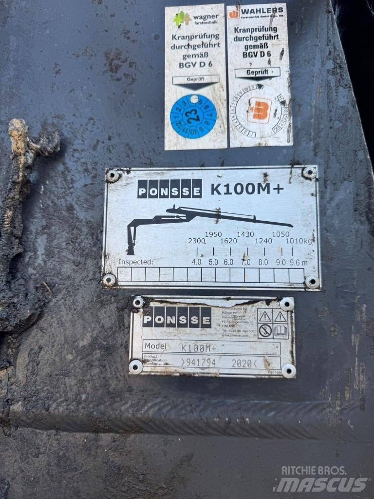Ponsse Kran  K 100 M+ Forwarderid
