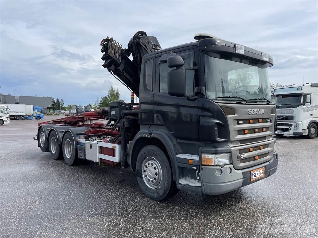 Scania P340 8x4 Kraanaga veokid