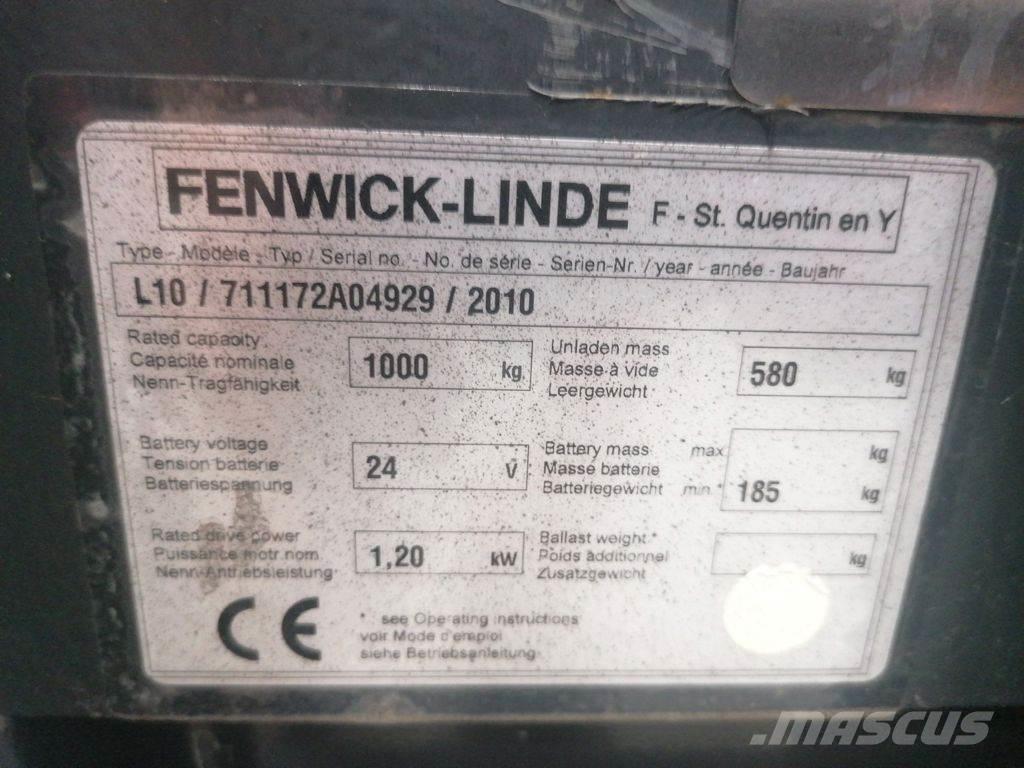 Linde L10 Järelkäidavad virnastajad