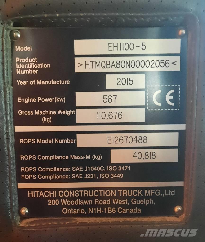 Hitachi EH 1100-5 Karjääriveokid