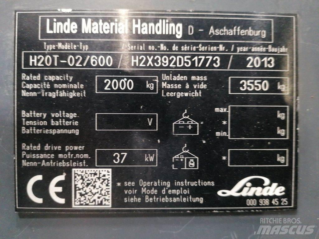 Linde H20T-02/600 Gaasitõstukid