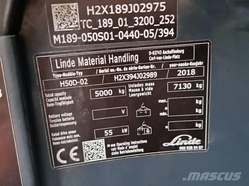 Linde H50D-02 Diiseltõstukid