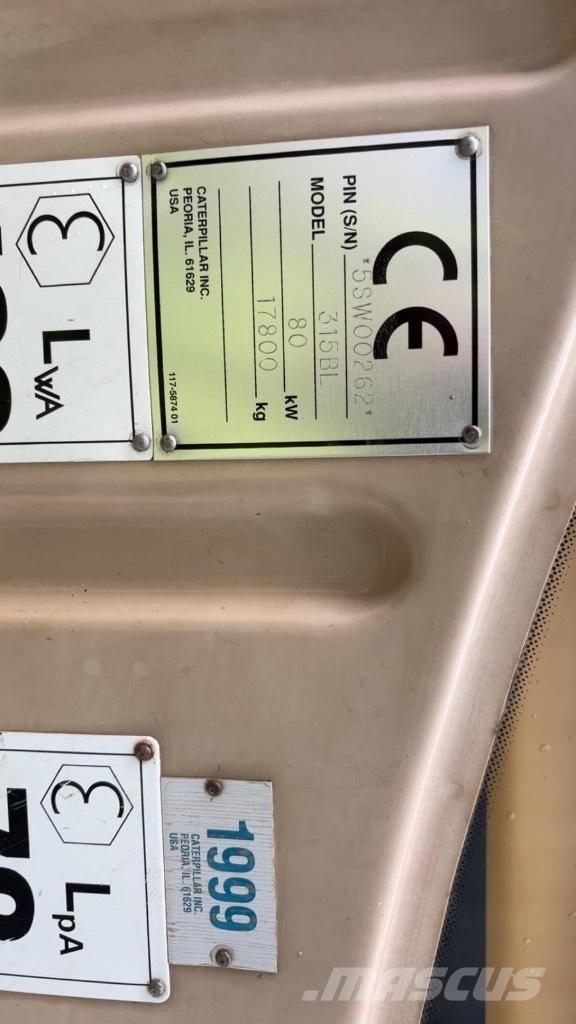 CAT 315 B L Roomikekskavaatorid