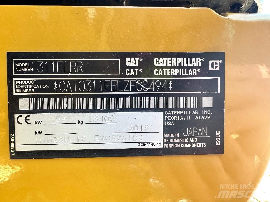 CAT 311 F LRR Roomikekskavaatorid