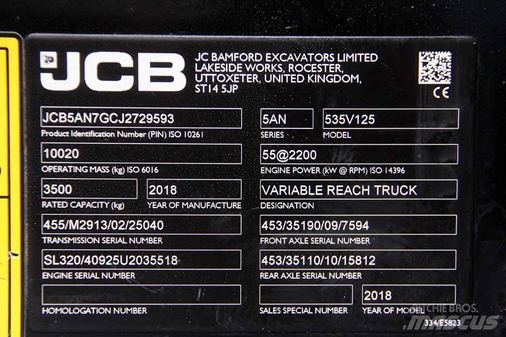 JCB 535-125 Hiviz Teleskooplaadurid