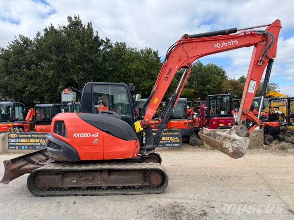 Kubota KX 080-4 Väikeekskavaatorid 7t-12t