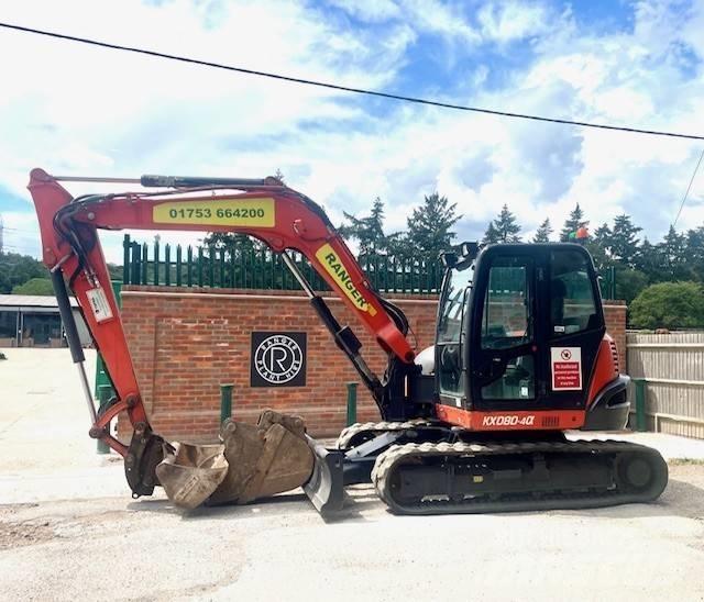 Kubota KX 080-4 Väikeekskavaatorid 7t-12t