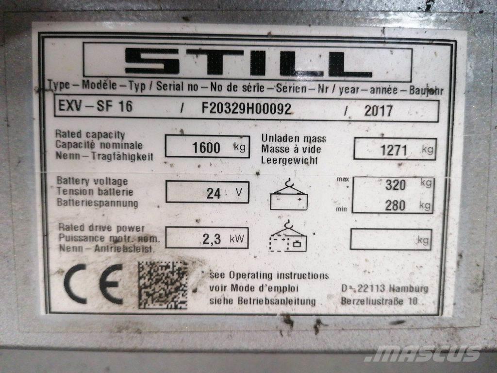 Still EXV SF 16 Järelkäidavad virnastajad