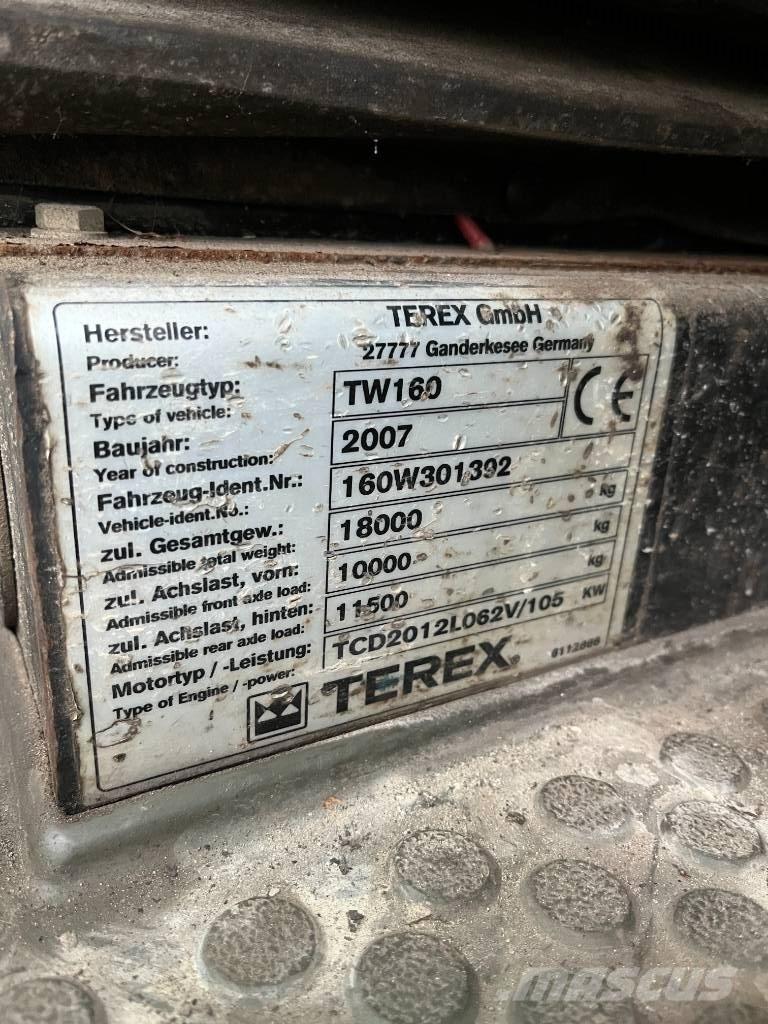 Terex TW 160 Ratasekskavaatorid
