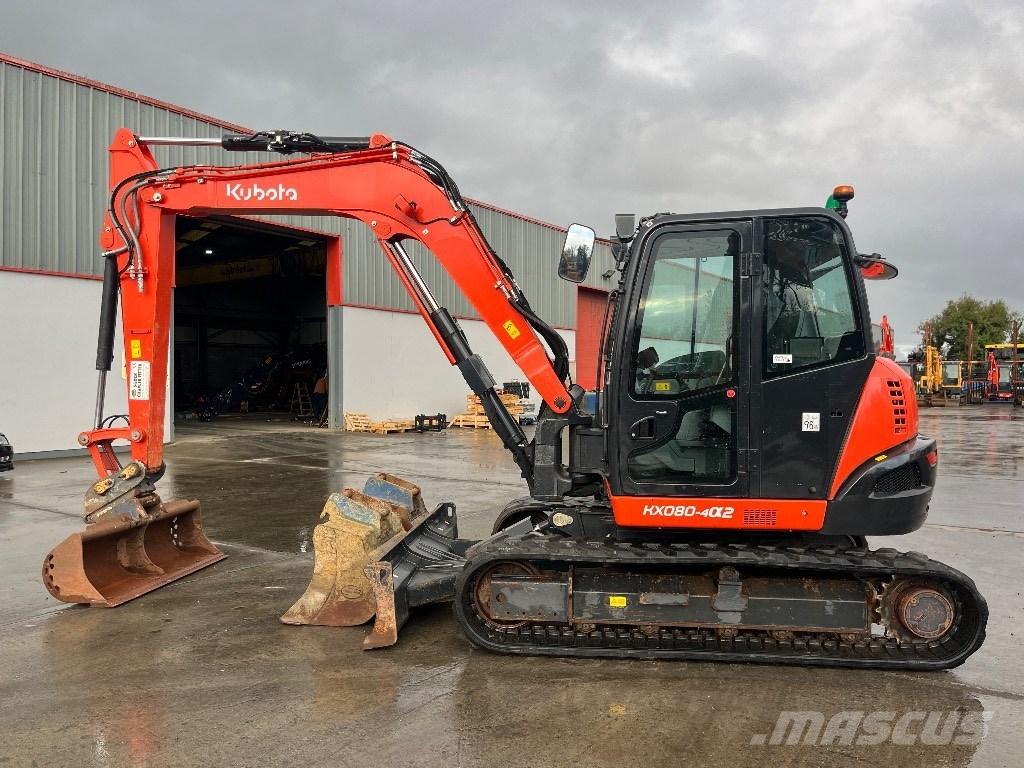 Kubota KX 080-4 Väikeekskavaatorid 7t-12t