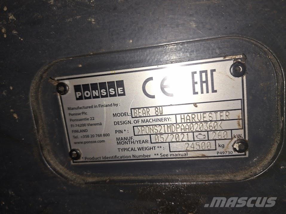 Ponsse Bear 8W Harvesterid