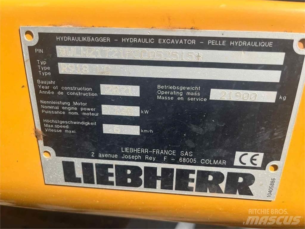 Liebherr R918 Roomikekskavaatorid