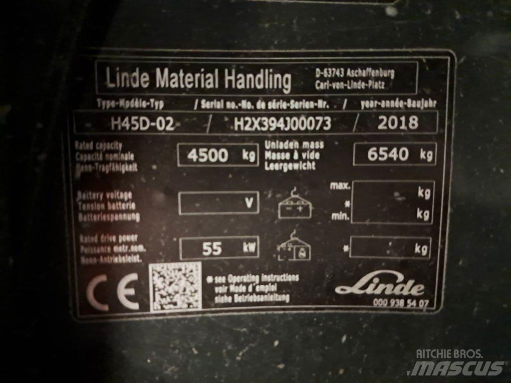 Linde H45D-02 Diiseltõstukid