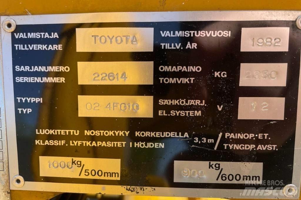 Toyota 02-4FG10 Gaasitõstukid