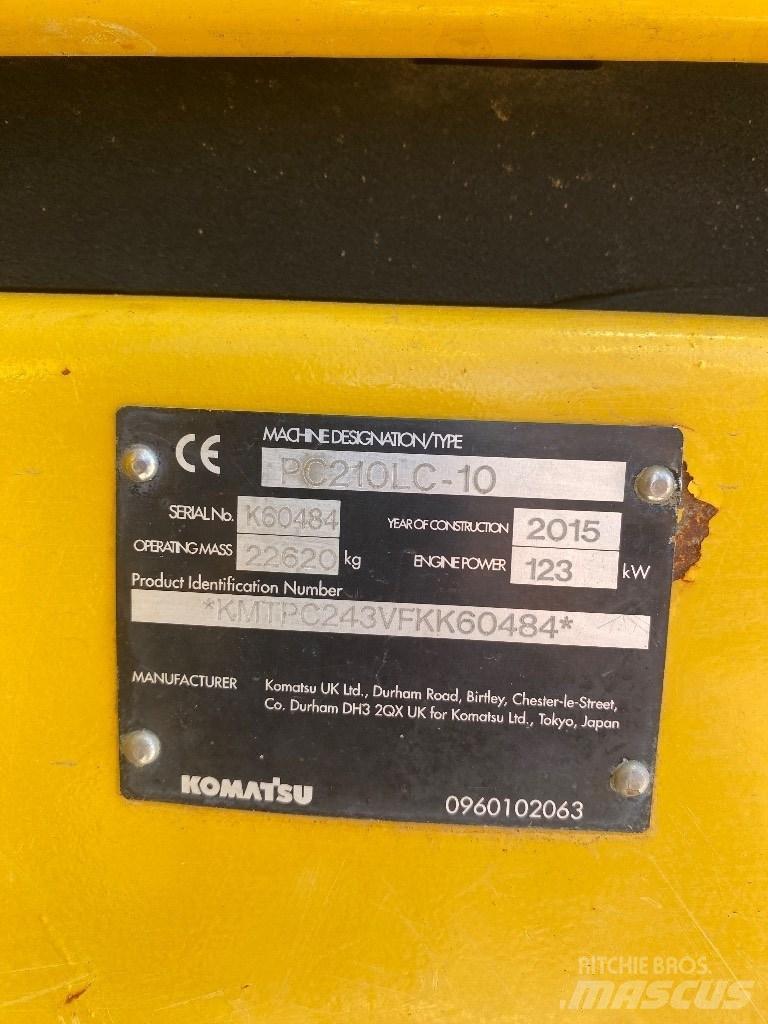 Komatsu PC 210 LC-10 Roomikekskavaatorid